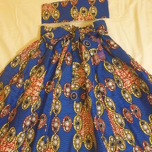 Midi Skirt w/matching Headwrap